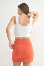 MONO B Ruched Front Active Tank - Ladyez