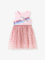 Children's Unicorn Rainbow Tulle Dress