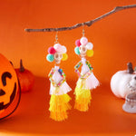 Halloween Ghost Tassel Drop Earrings