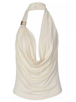 Halter Neck Ruched Tank