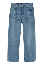 Straight Leg Jeans with Pockets