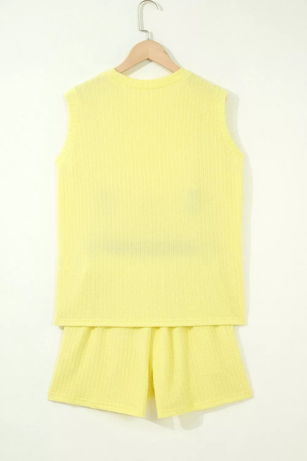 Ribbed Knit Tank and Shorts Set