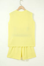 Ribbed Knit Tank and Shorts Set