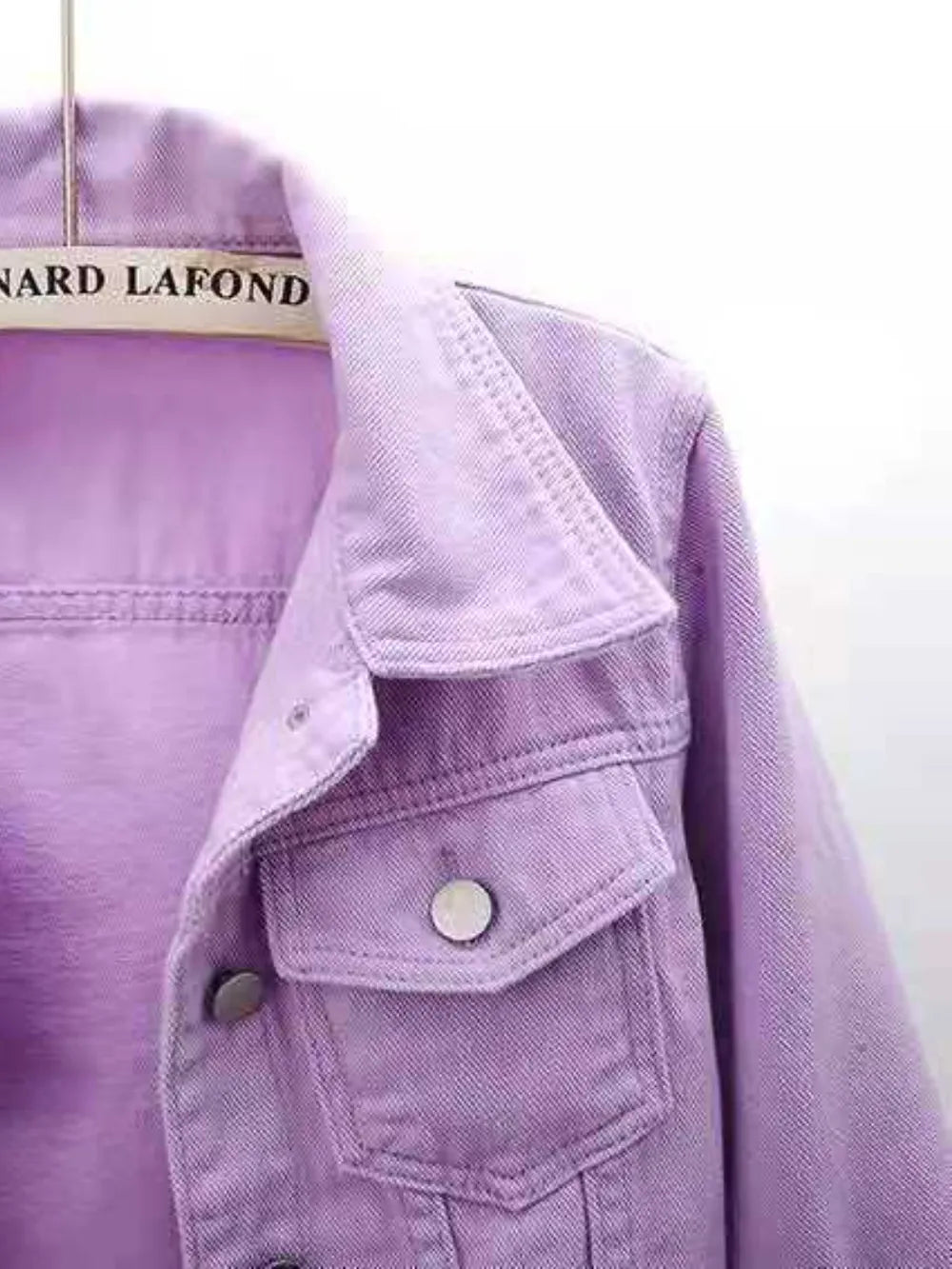 Full Size CroppedDenim Jacket Plus Size