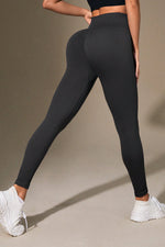Wide Waistband Sports Leggings - Ladyez