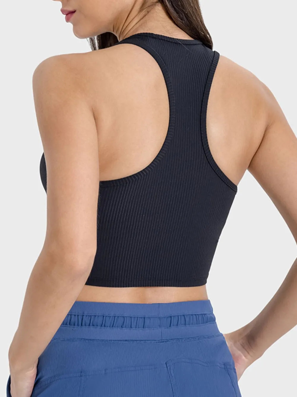Millennia Scoop Neck Wide Strap Active Tank - Ladyez