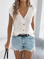 Cable Knit Button-Up Cardigan