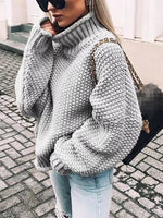 Chunky Knit Turtleneck Sweater
