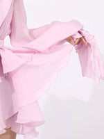 Ruffled Layered Long Sleeve Mini Dress