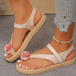 Flower Toe Loop Sandals