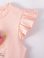 Children's Ruffled Sleeve Tulle Dress