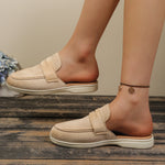 Round Toe Slip-Ons