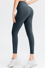 Wide Waistband Slim Fit Long Sports Pants - Ladyez