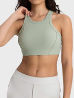 Millennia Wide Strap Cropped Sport Tank - Ladyez