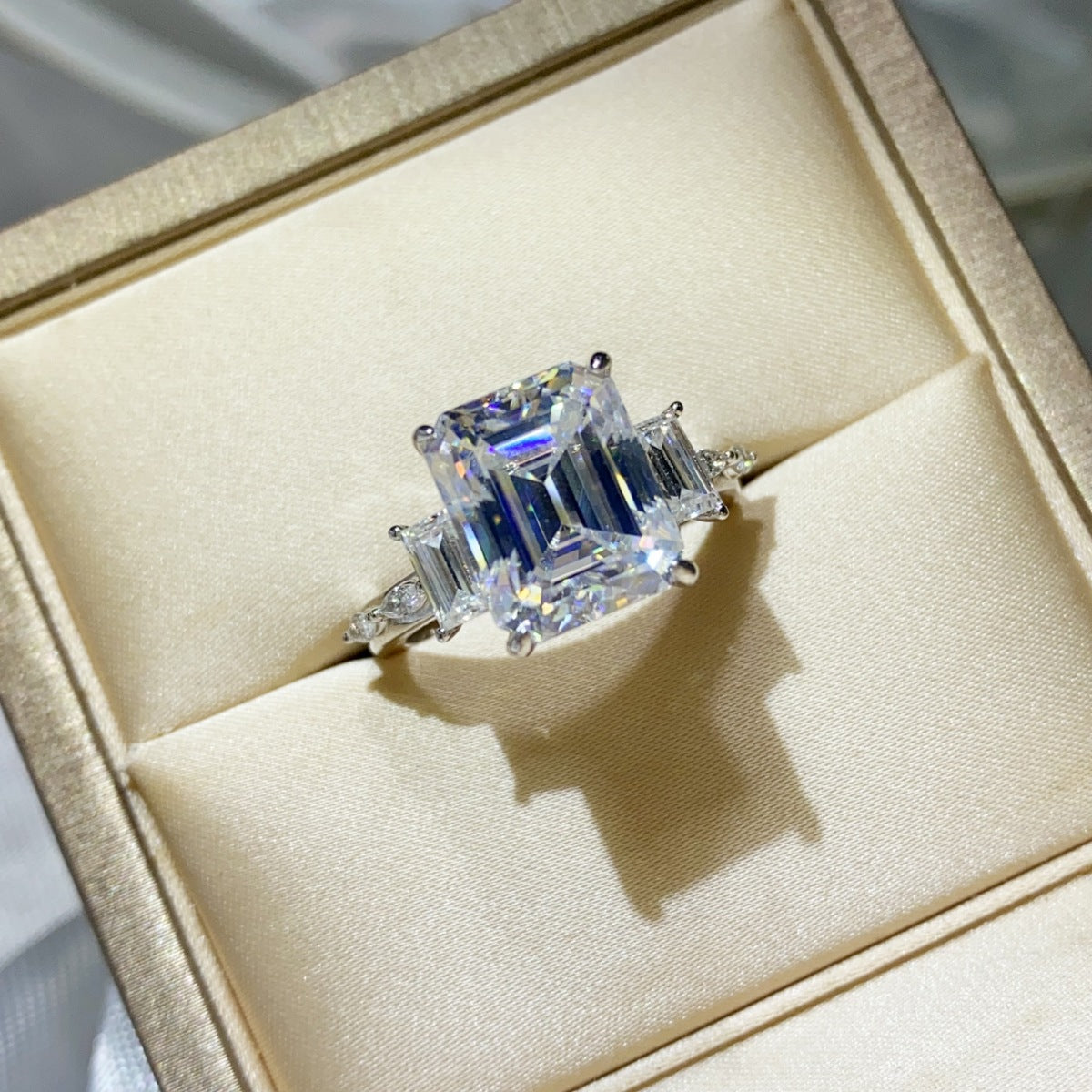 5 Carat Moissanite 925 Sterling Silver Ring