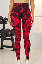 Tie-Dye High Waist Active Leggings - Ladyez