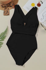 Crisscross Wide Strap One-Piece Swimwear - Ladyez