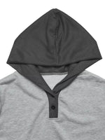 Dropped Shoulder Long Sleeve Hoodie