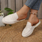 Round Toe Slip-Ons