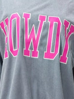 Full Size Howdy Round Neck Oversized Sweatshirt Plus Size