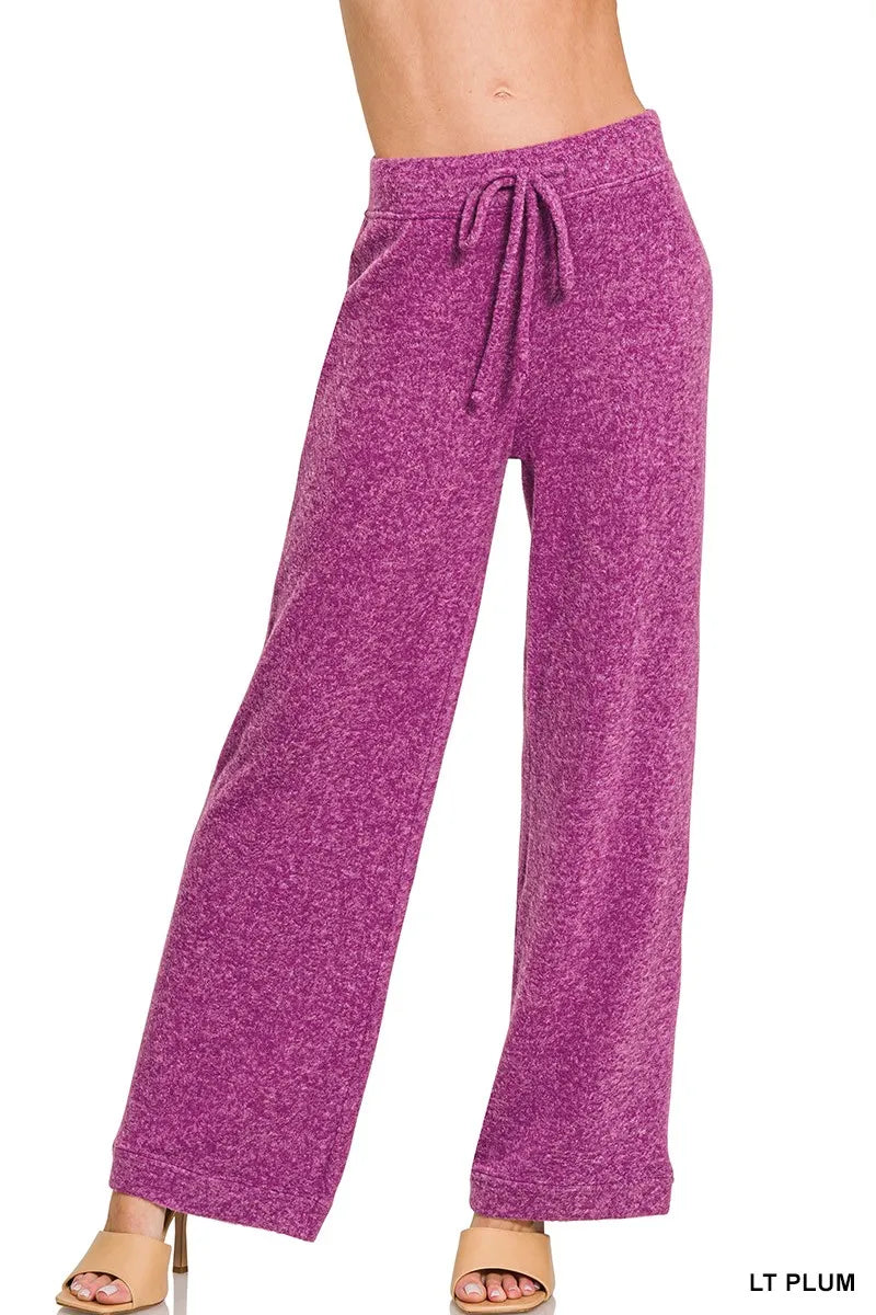 Zenana SoftBrushed Hacci Pants
