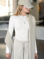 Round Neck Long Sleeve T-Shirt - Ladyez
