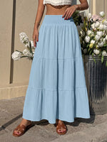 Tiered Flowy Maxi Skirt