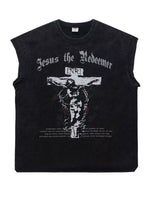 Men's Graphic Round Neck Tank Top