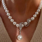 Zircon Pearl Necklace