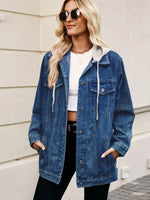 Button Up Long Sleeve Denim Jacket