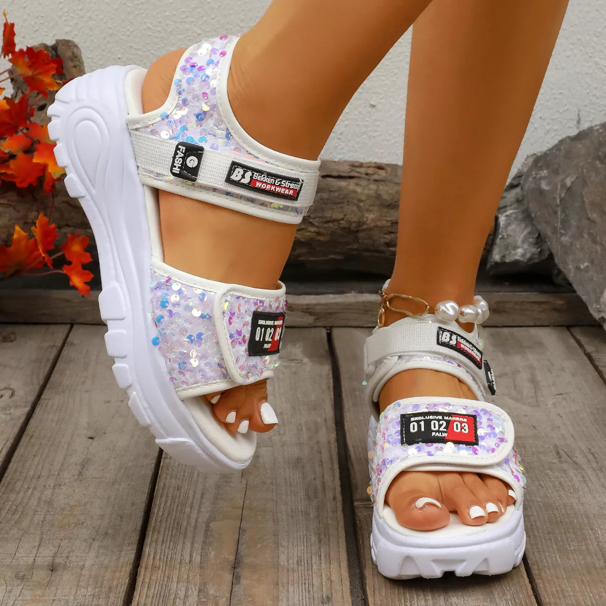 Open Toe Platform Sandals