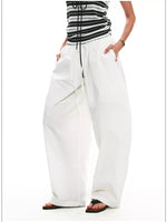 Drawstring Wide-Leg Pants