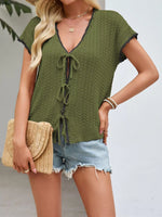 Tie-Front Knit Cardigan
