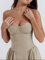 Sweetheart Neck Midi Cami Dress