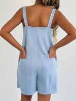 Sleeveless Casual Romper with Side Pockets
