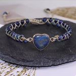 Heart Charm Beaded Bracelet