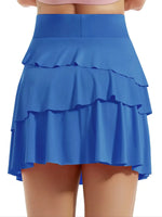 Tiered Ruffle Active Skort - Ladyez