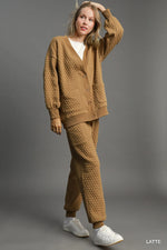 Umgee Button-Up Jacquard Cardigan