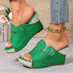 Open Toe Wedge Sandals