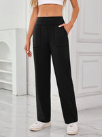 Lovelet High Waist Active Pants with Pockets - Ladyez