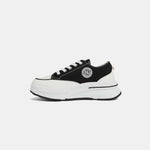 Nicole Lee USA Embroidery Detail Platform Lace-Up Sneakers - Ladyez