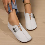 Casual Button Detail Slip-Ons