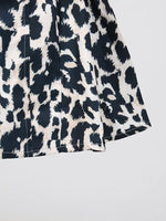 Leopard Print Halter Neck Mini Dress