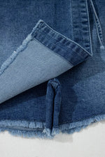 Wrapped Tied Waist Denim Skort