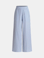 Striped High-Waisted Wide Leg Pants