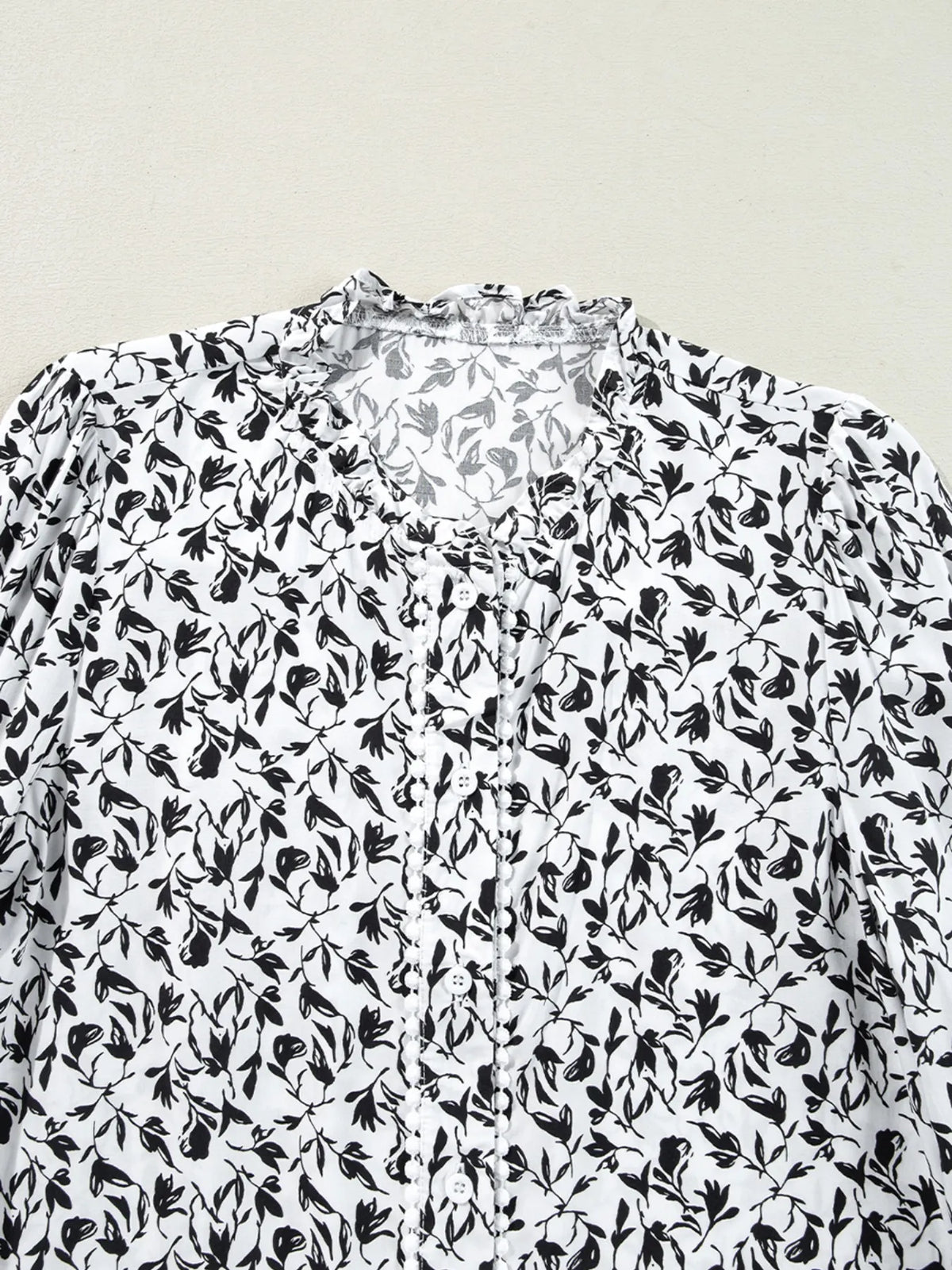 Floral Button Down Long Sleeve Shirt