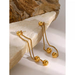 18K Gold-Plated Ball Drop Earrings