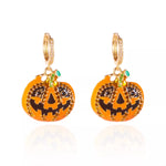Halloween Pumpkin Drop Earrings