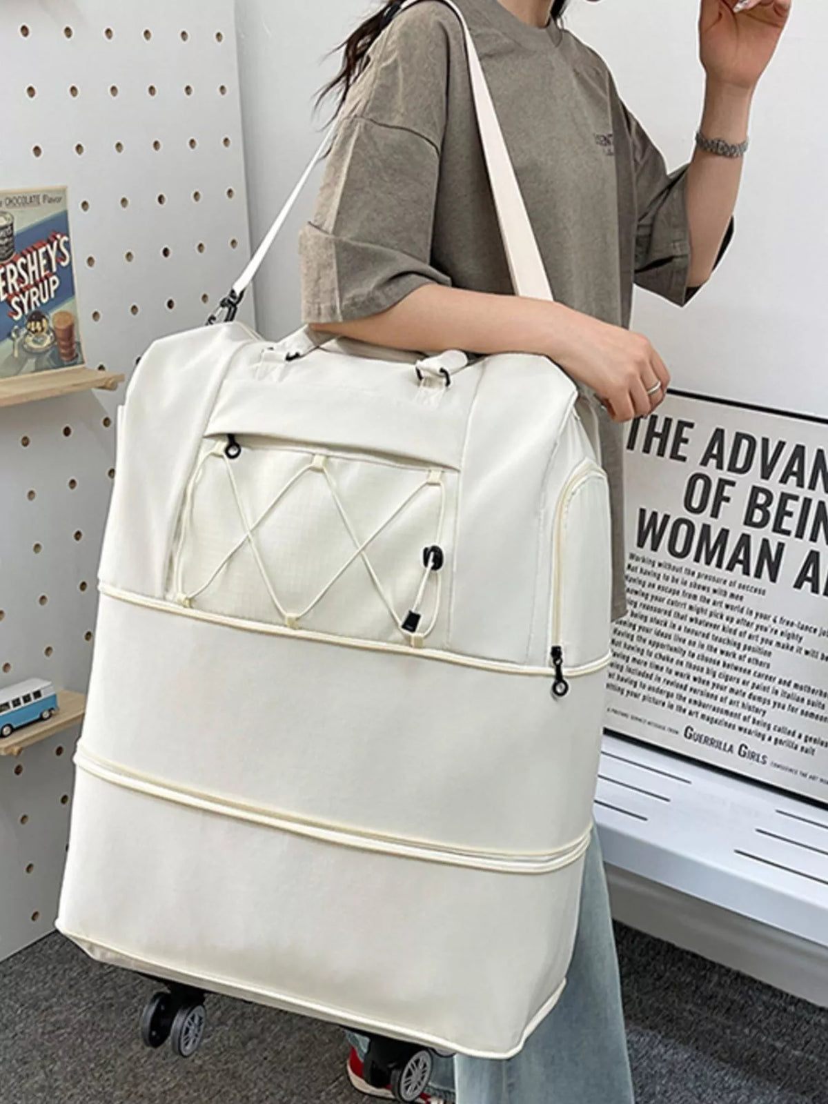 Expandable Rolling Duffel Bag