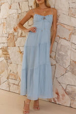Smocked Back Midi Cami Dress